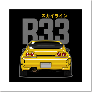 Nissan GTR R33 Posters and Art